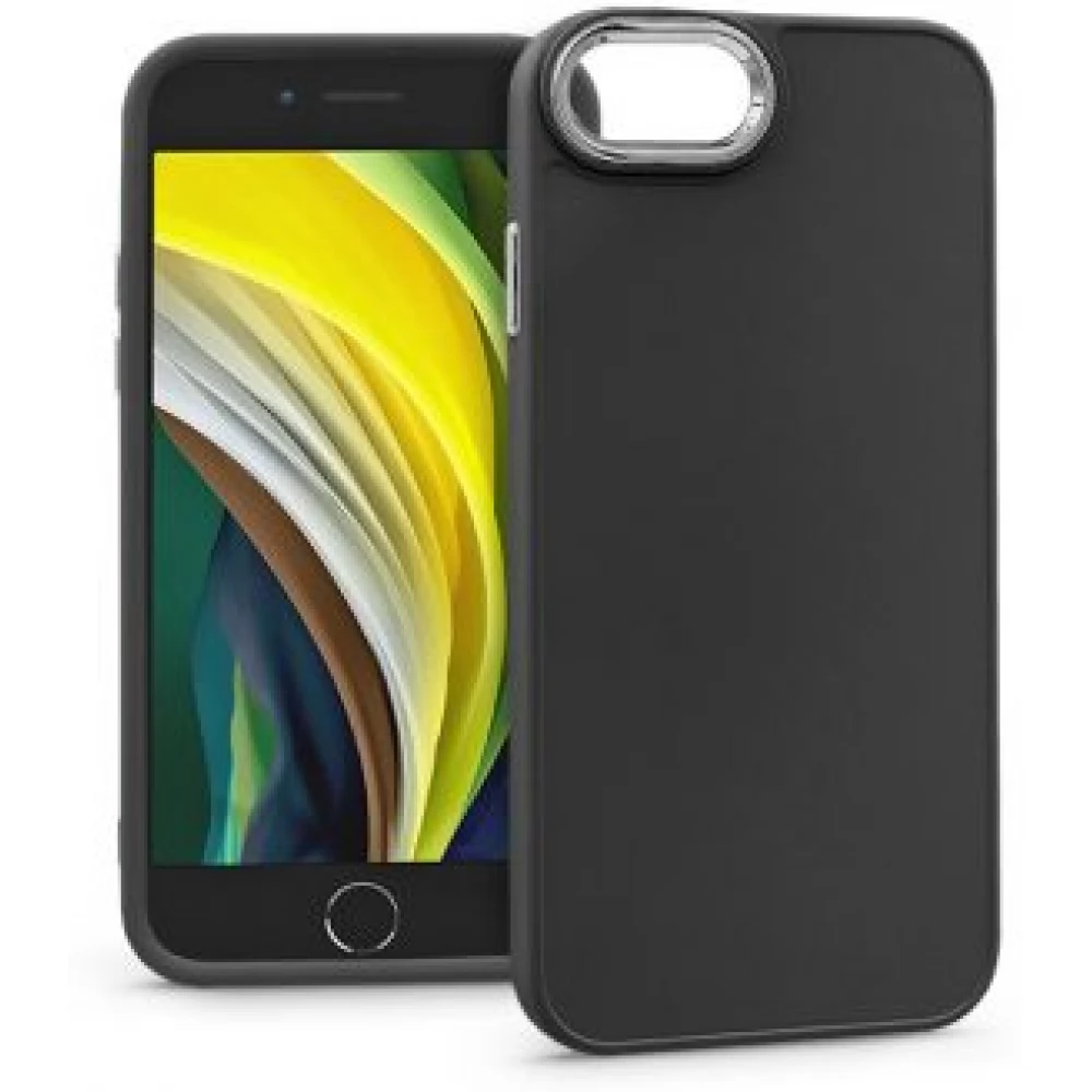 HAFFNER Frame szilikon hátlap iPhone 7/8/SE 2020/SE 2022 fekete