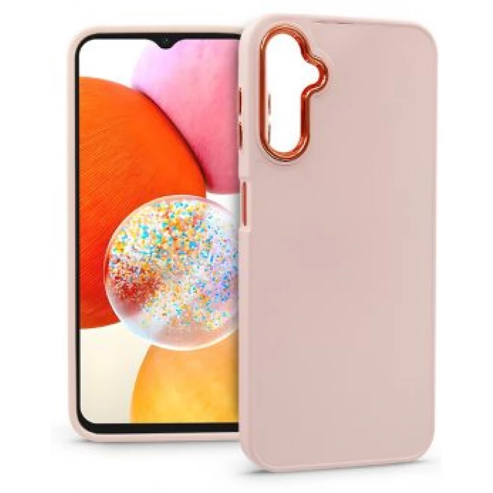 HAFFNER Frame szilikon hátlap Samsung Galaxy A14 4G rózsaszín