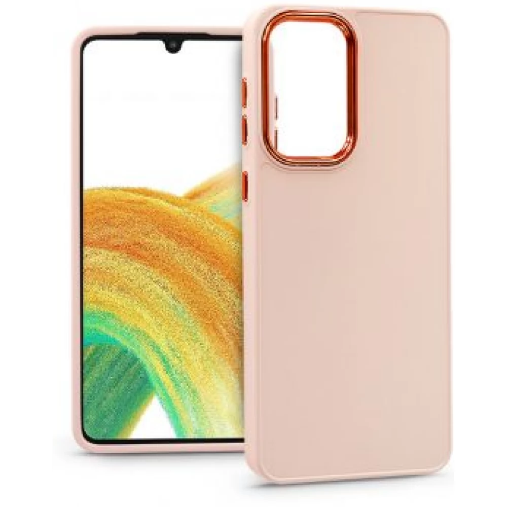 HAFFNER Frame szilikon hátlap Samsung Galaxy A33 5G rózsaszín