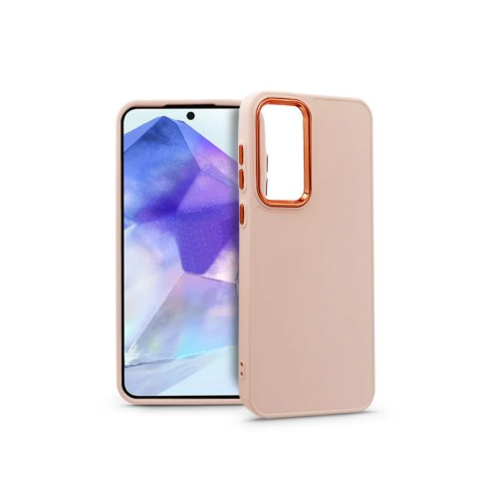 HAFFNER Frame szilikon hátlap Samsung Galaxy A55 rózsaszín