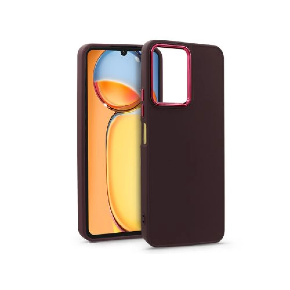 HAFFNER Frame szilikon hátlap Xiaomi Redmi 13C bíbor