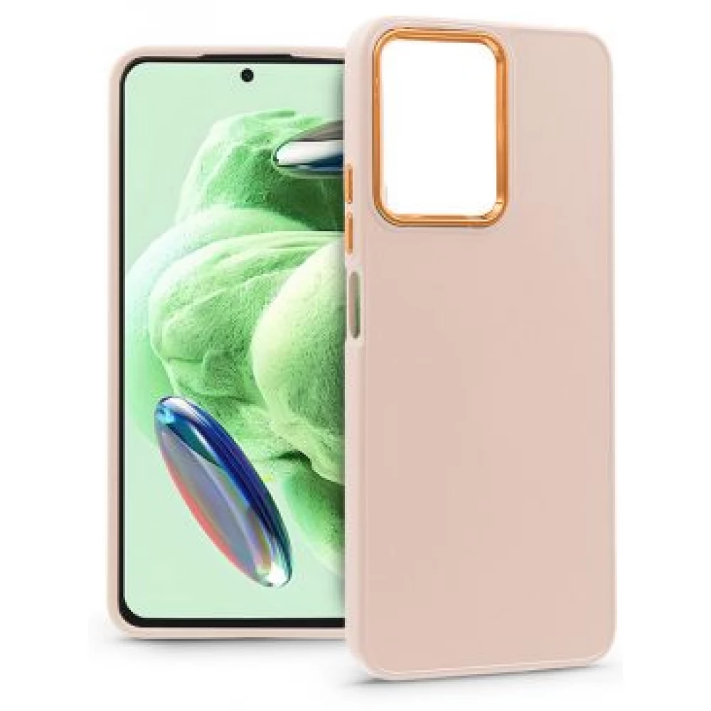 HAFFNER Frame szilikon hátlap Xiaomi Redmi Note 12 5G/Poco X5 5G rózsaszín