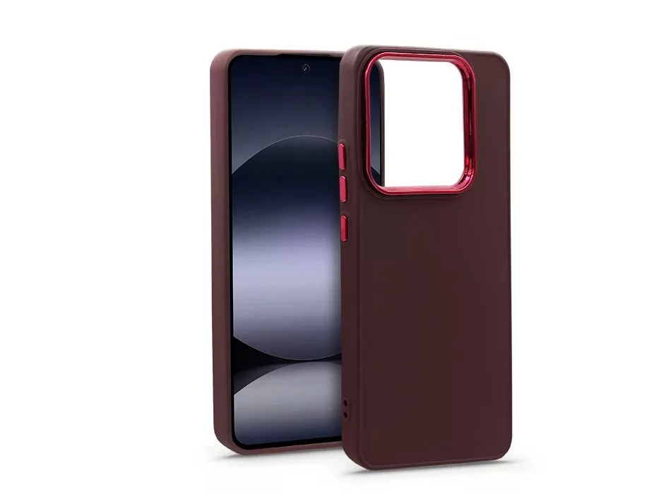 HAFFNER Frame szilikon hátlap Xiaomi Redmi Note 14 4G / Note 14 5G bíbor