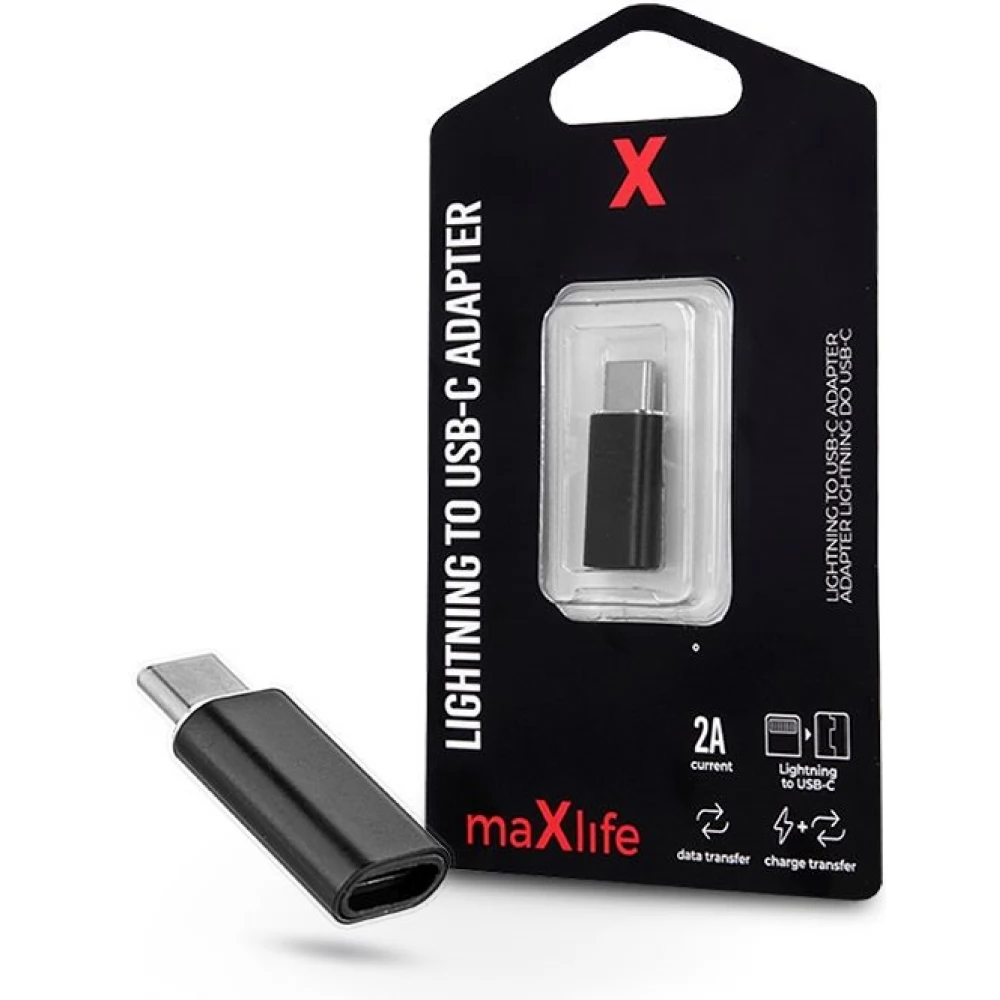 HAFFNER Lightning USB 2.0 Type C Átalakító Fekete 3cm TF-0127