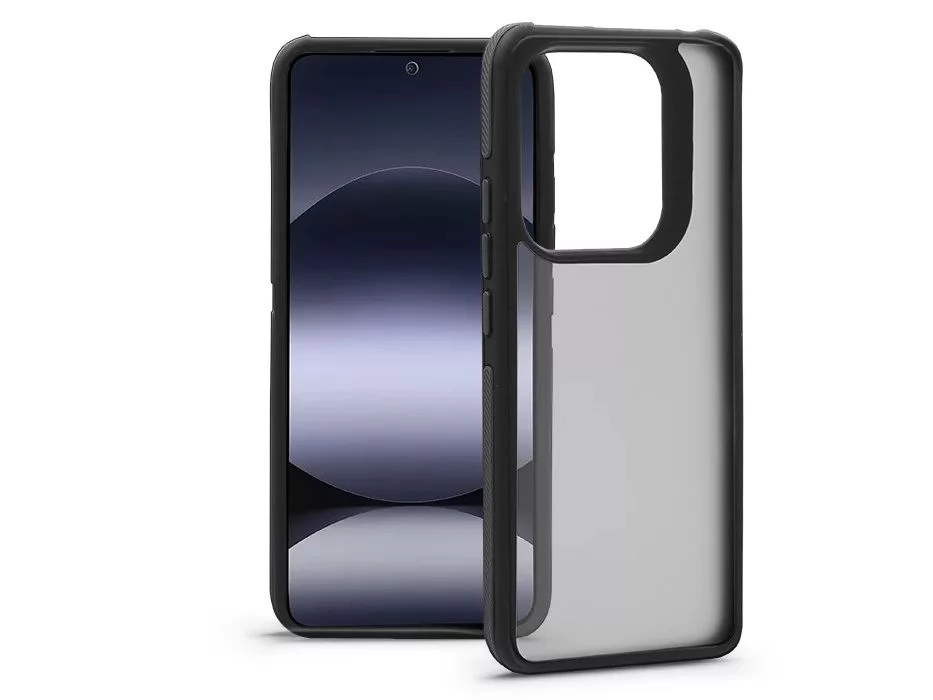 HAFFNER Neo szilikon hátlap Xiaomi Redmi Note 14 4G / Note 14 5G fekete-átlátszó