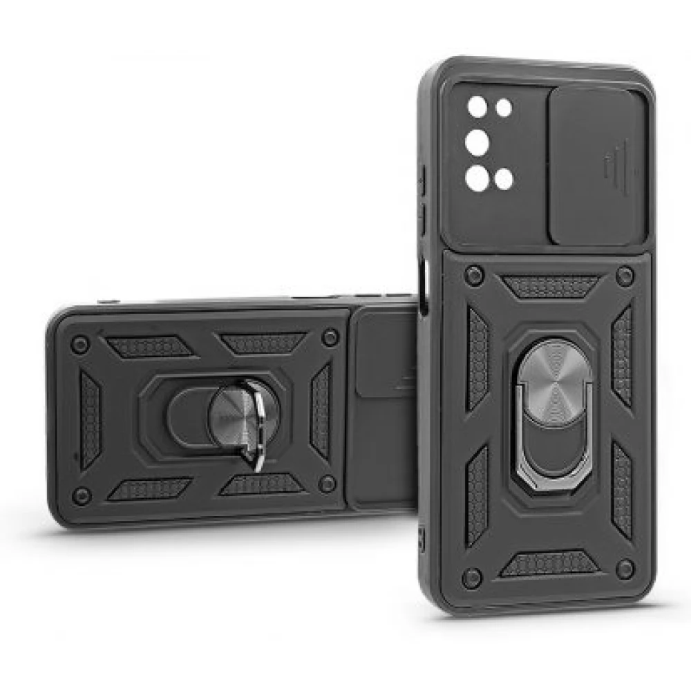 HAFFNER Slide Armor ütésálló hátlap Samsung Galaxy A02s/A03s fekete