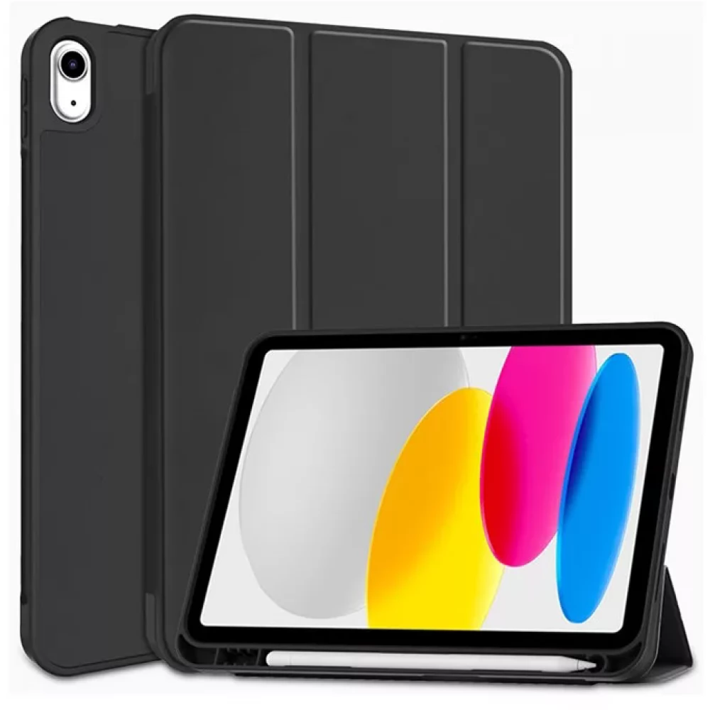 HAFFNER Smart Case on/off funkcióval - Pencil tartóval Apple iPad 10.9 (2022) fekete