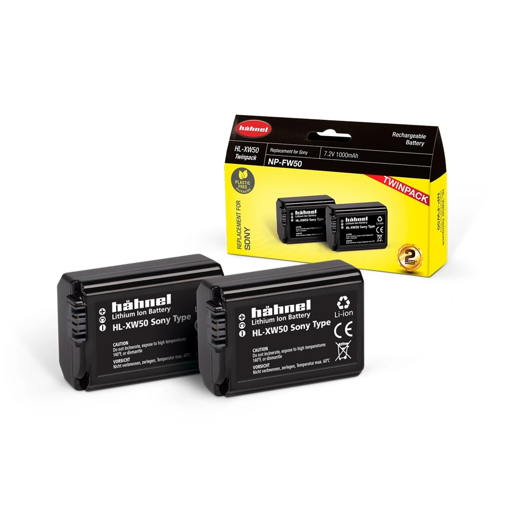 HAHNEL HL-XW50 TWIN PACK akkumulátor 1000 mAh