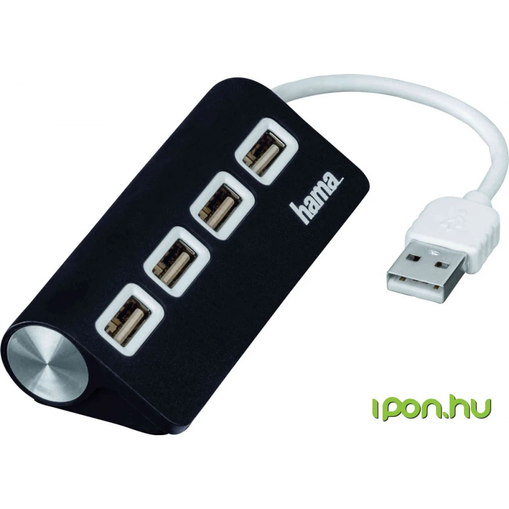 HAMA USB 2.0 HUB 1:4 fekete