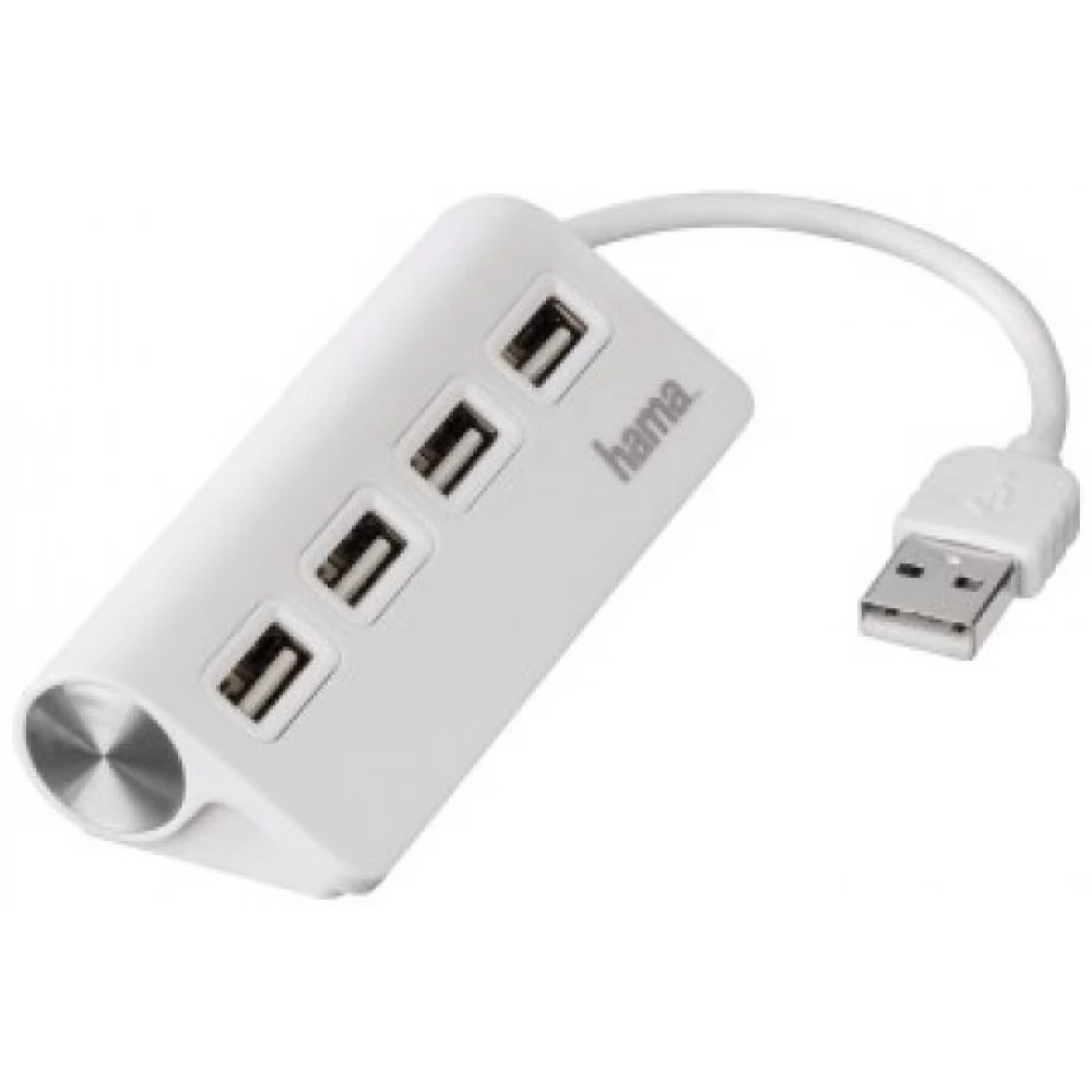 HAMA USB 2.0 HUB (4db USB port) fehér