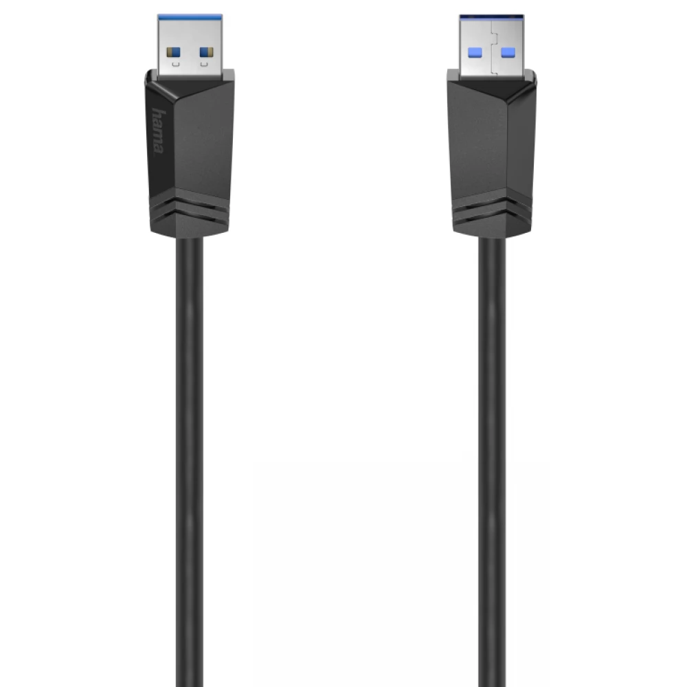HAMA USB 3.0 Összekötő Fekete 1.5m 200624