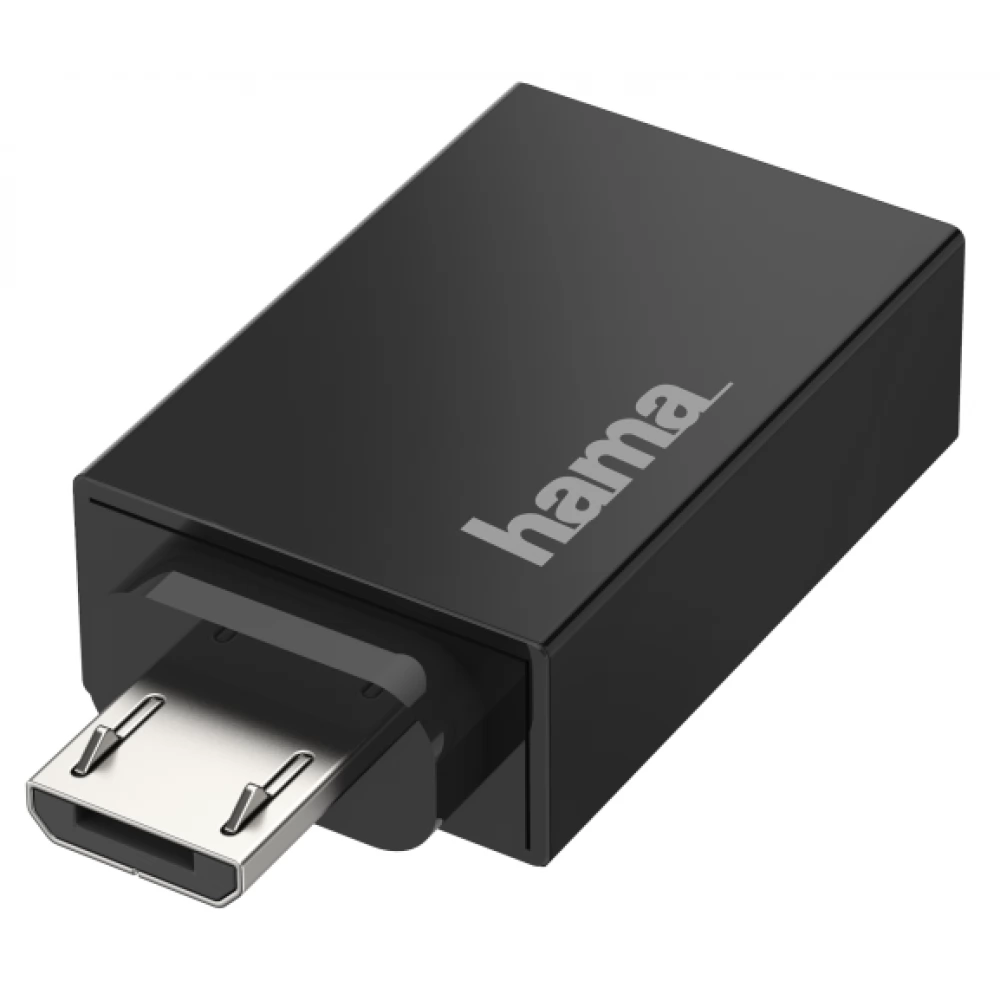 HAMA USB Micro USB Átalakító Fekete 3cm 200307