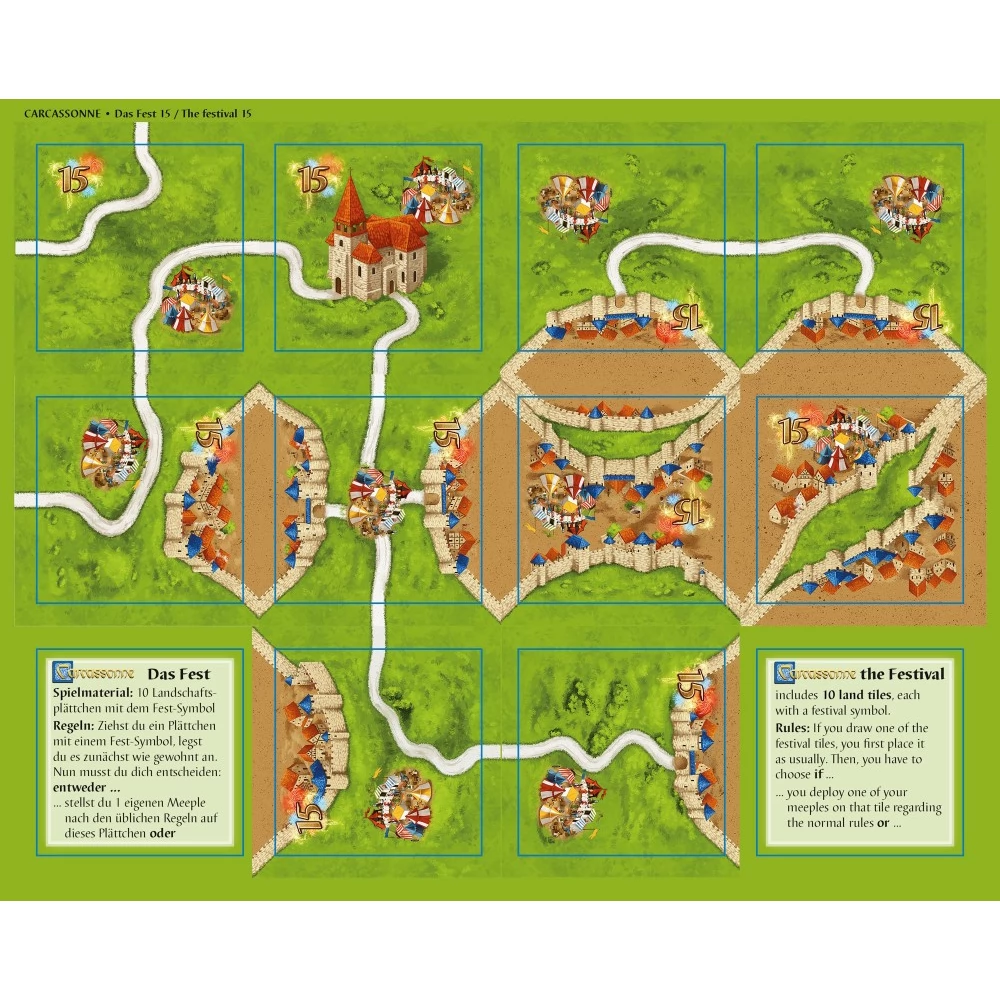 HANS IM GLÜCK Carcassonne - Das Fest II társasjáték kiegészítő új változat