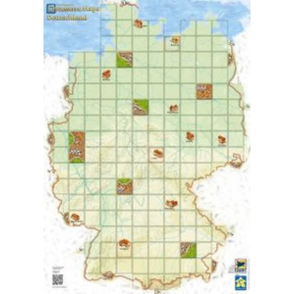 HANS IM GLÜCK Carcassonne térkép - Németország társasjáték kiegészítő