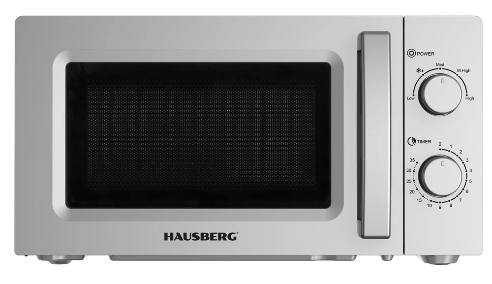HAUSBERG HB-8008GR Mikrohullámú sütő 1150W 20L Szürke