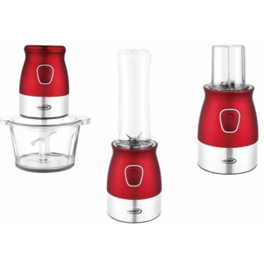 HAUSER BC326R Turmixgép 3in1 daráló és aprító funkció piros