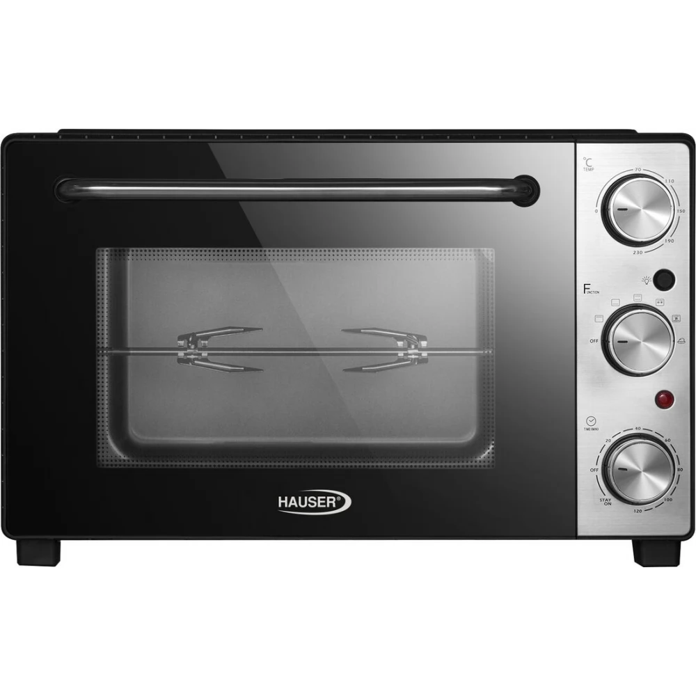 HAUSER TO-3517 Grillsütő 1700 W 35 l fekete / ezüst