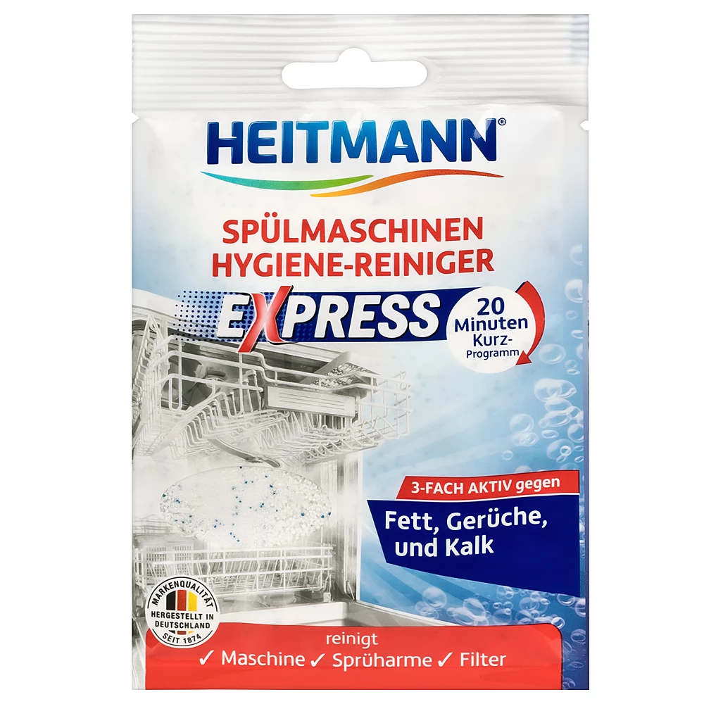 HEITMANN Express Mosogatógép tisztító por 1 adag 30 g
