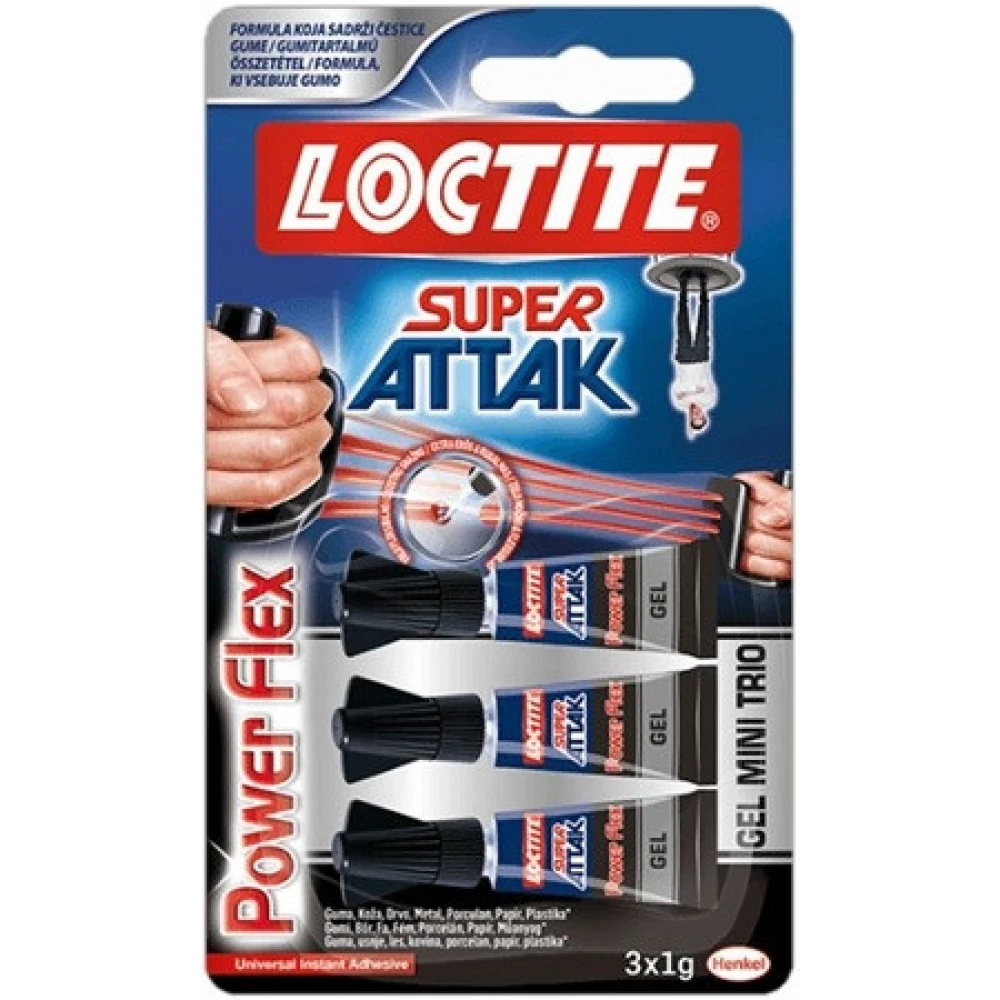 HENKEL Loctite Minitrio Power Flex 3x1g gél pillanatragasztó