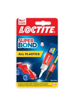 HENKEL Loctite Super Bond Plastik Pillanatragasztó gél 2 g + 4 ml