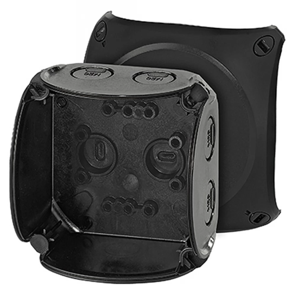 HENSEL KF 0200 B fekete időjárásálló kábelösszekötő doboz