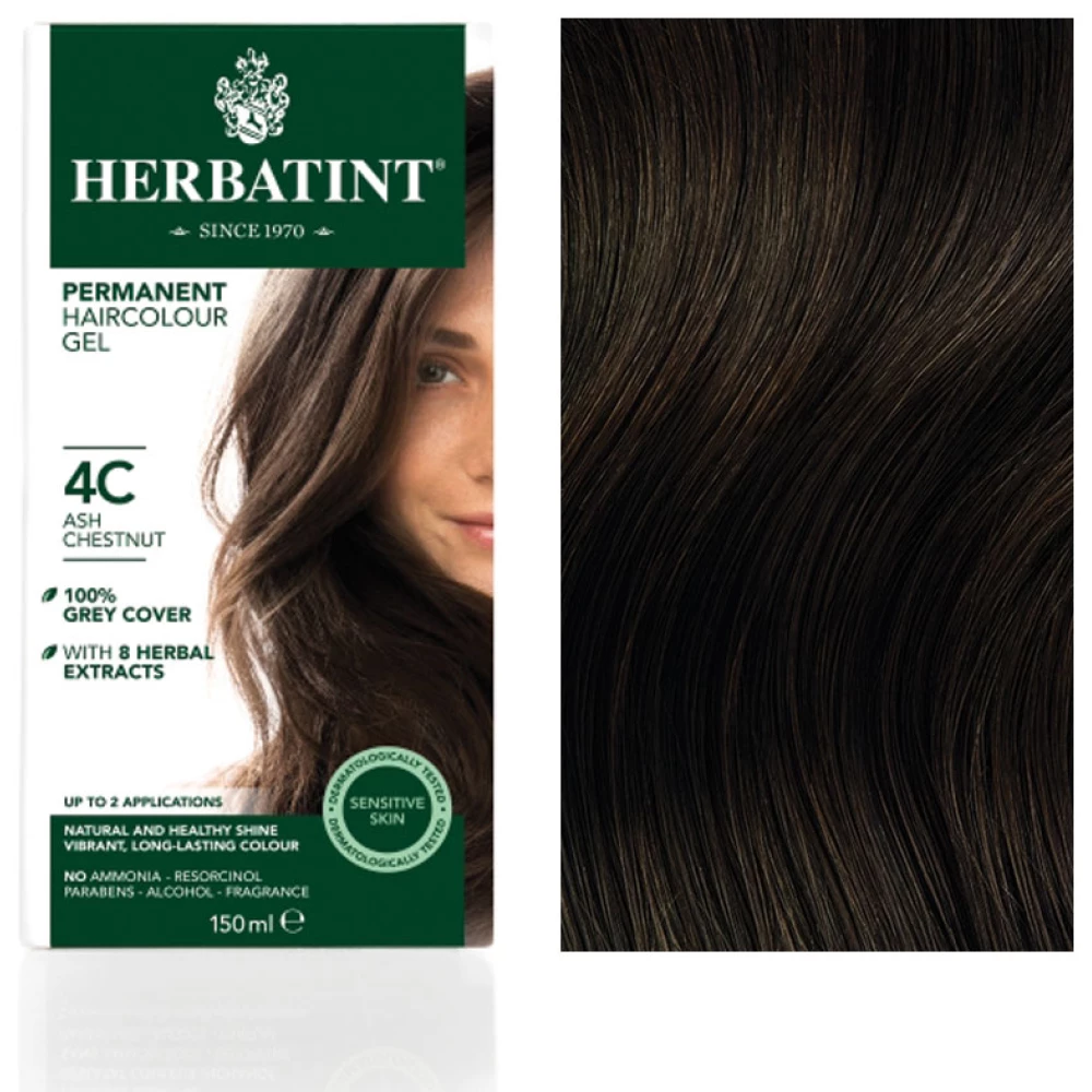 Herbatint 4c hamvas gesztenye hajfesték 135 ml