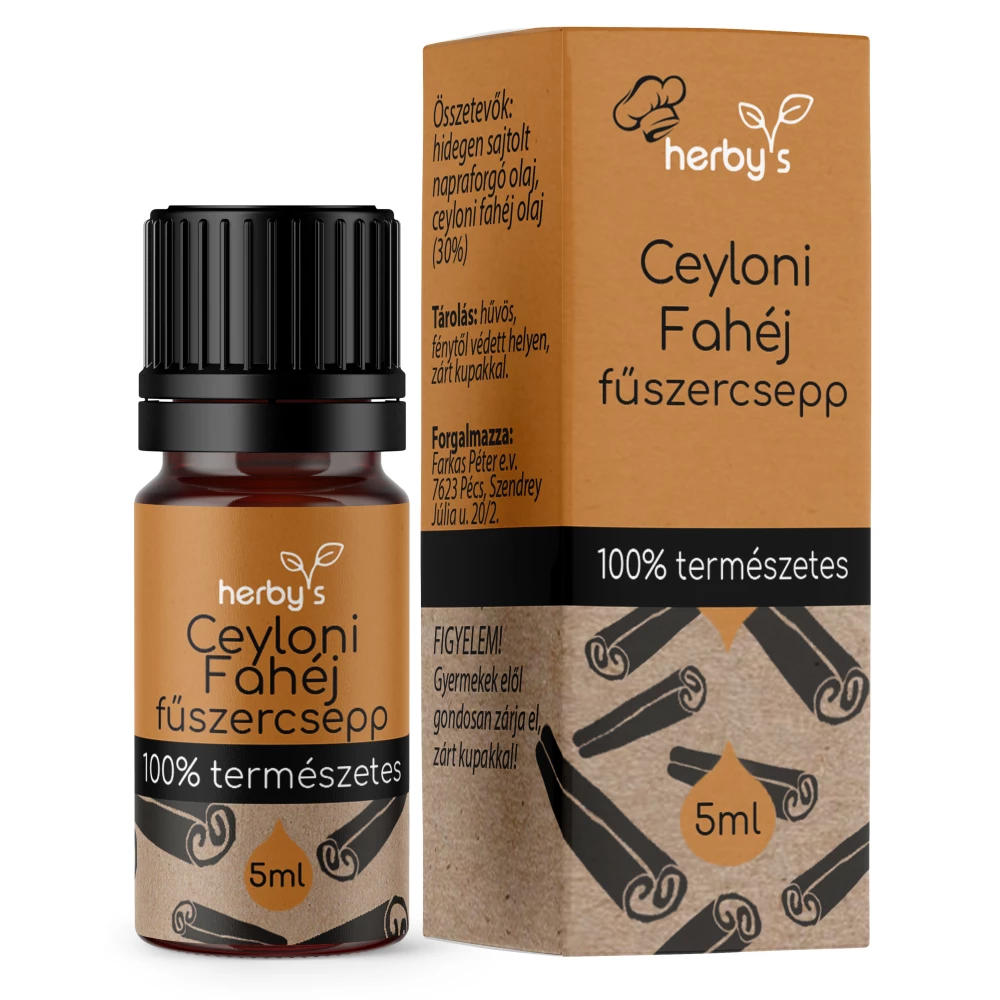 Herbys ceyloni fahéj fűszercsepp 5 ml