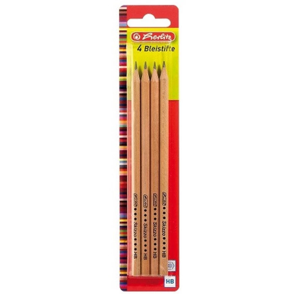 HERLITZ 08670556 HB natúrfa 4db-os ceruza