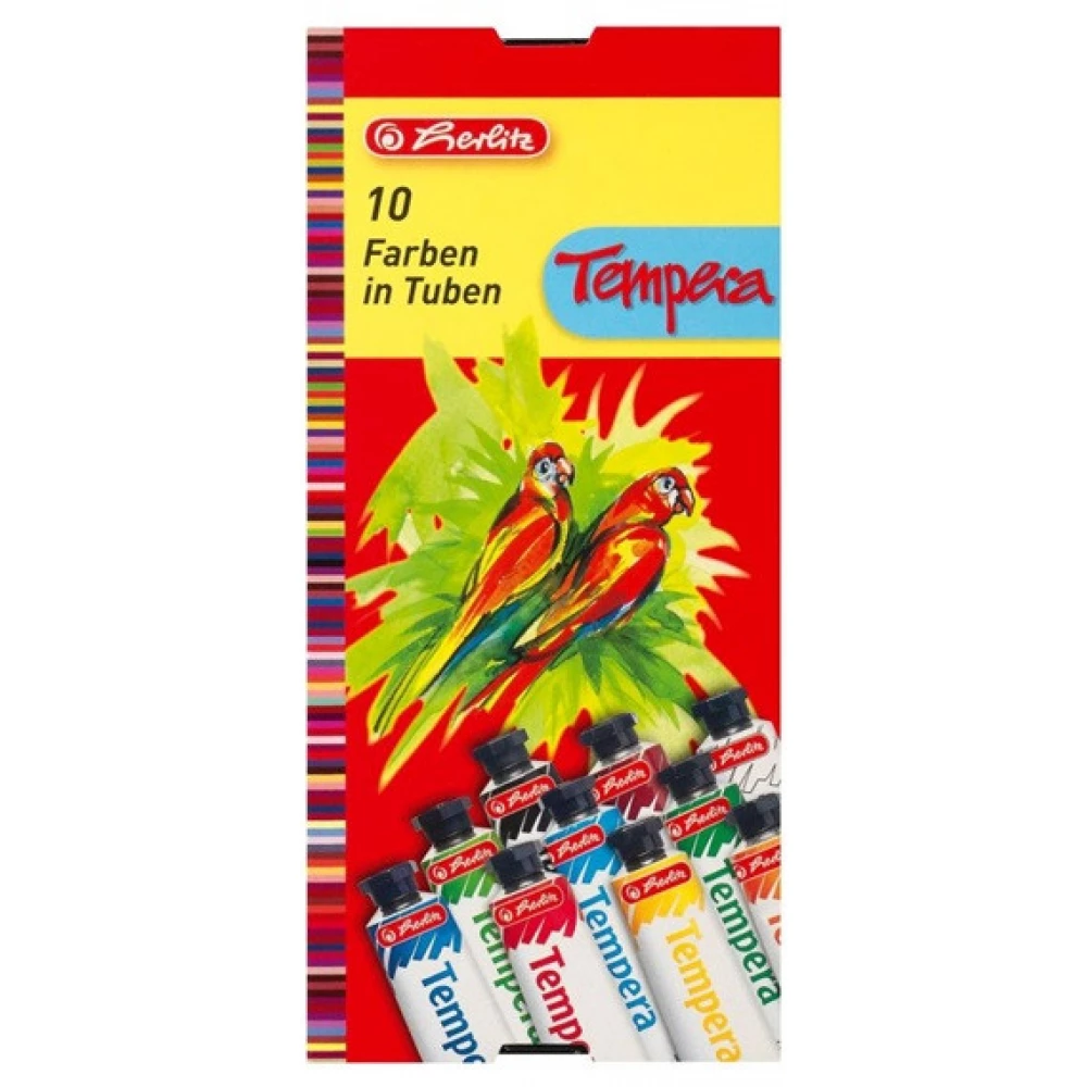HERLITZ 10 féle színű tempera 10x16ml