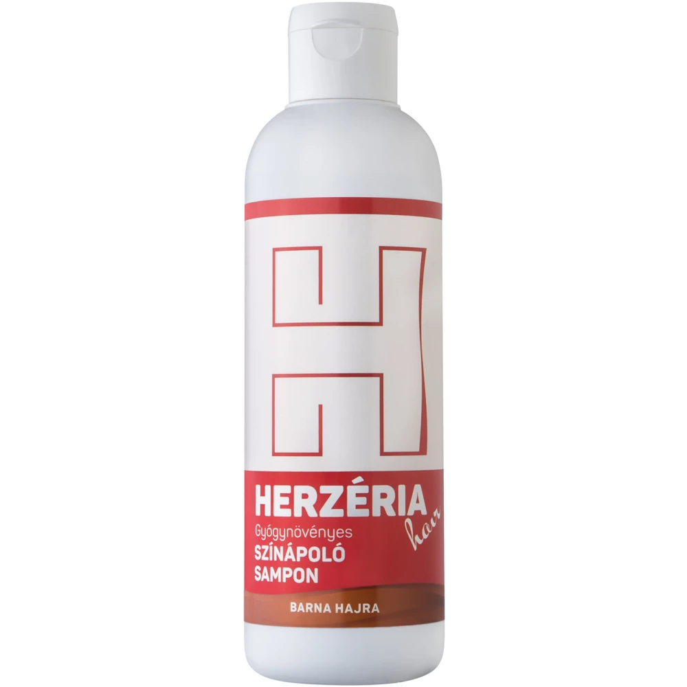 HERZÉRIA Herzéria hair gyógynövényes színápoló sampon barna hajra 200 ml