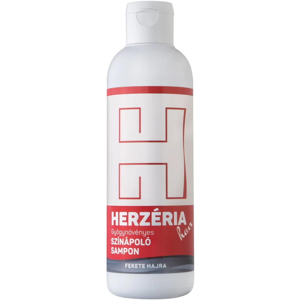 HERZÉRIA Herzéria hair gyógynövényes színápoló sampon fekete hajra 200 ml