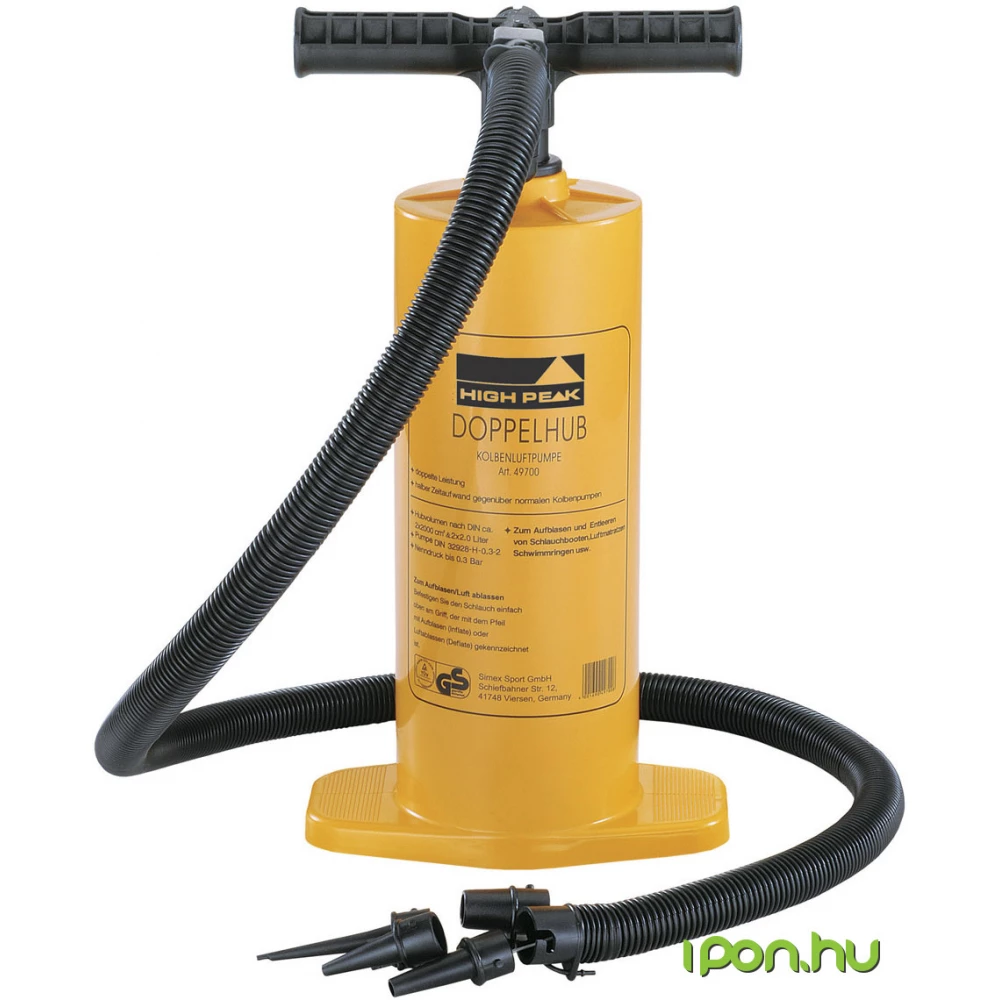 HIGH PEAK 49702 Double Stroke Pump