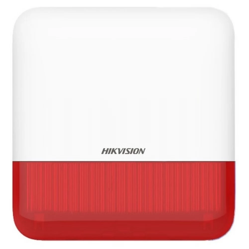 HIKVISION AX Pro sziréna kültéri 110dB piros