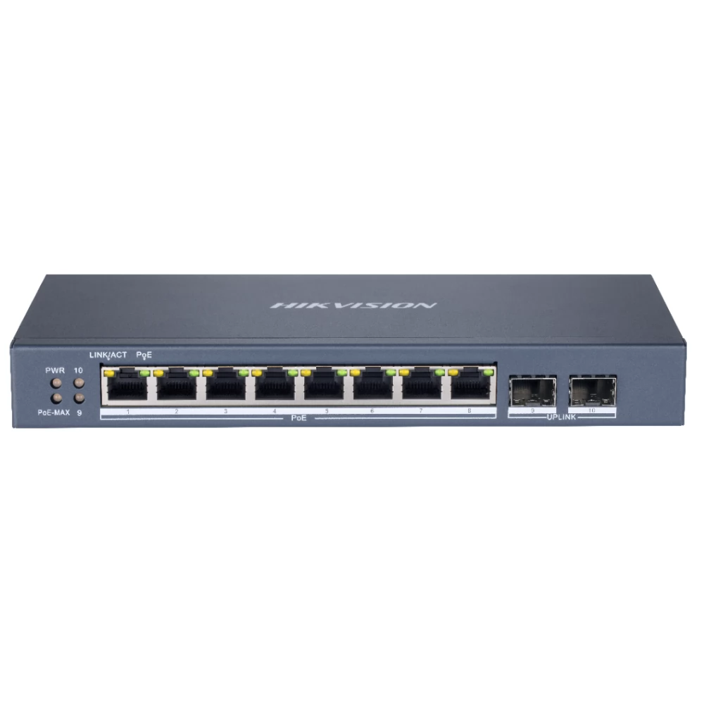 HIKVISION DS-3E1510P-SI 8 Port Gigabit Smart POE Switch