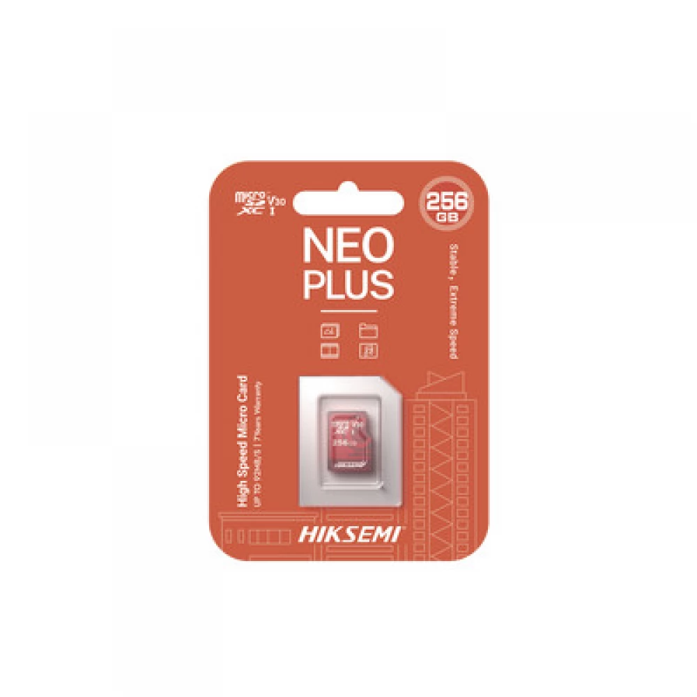 HIKVISION Neo Plus 256GB MicroSDXC 60 MB/s HS-TF-E1(STD)/256G/NEO PLUS/W