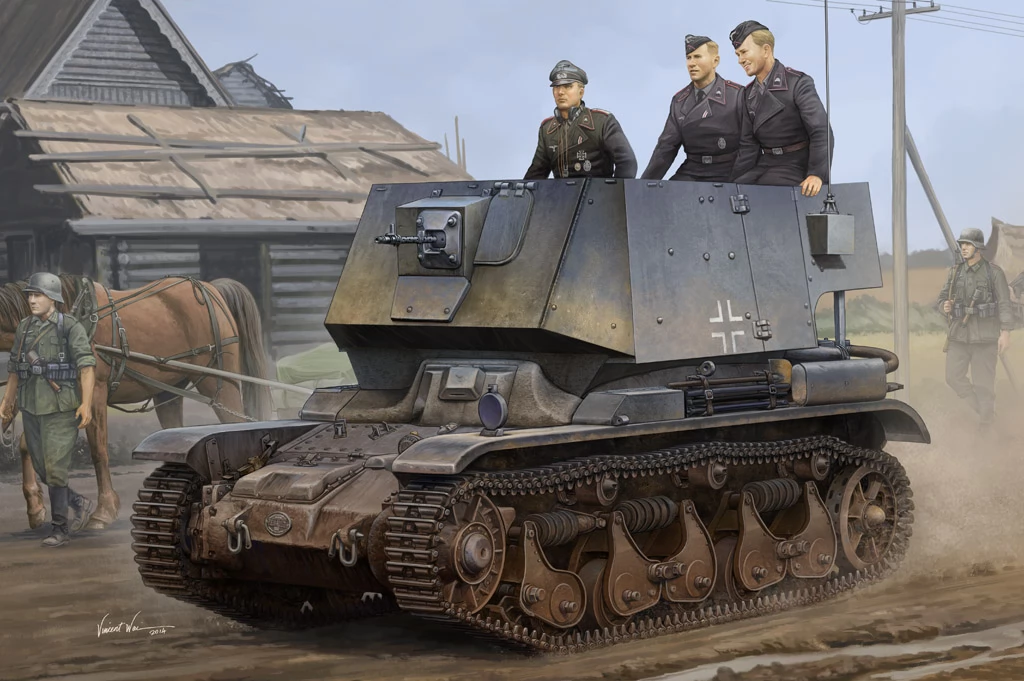 HOBBYBOSS 1/35 Fgst. Pz.Kpfw.35 R 731(f) parancsnoki tank modell