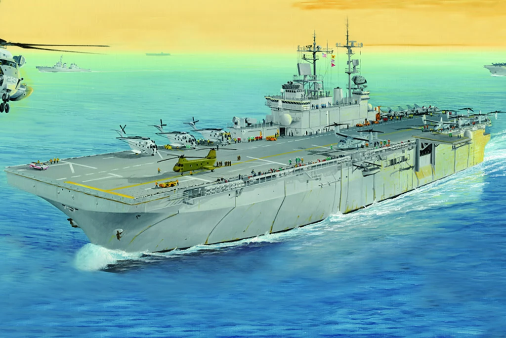 HOBBYBOSS 1/700 USS Wasp LHD-1 katonai rohamhajó modell