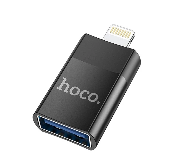 HOCO UA17 OTG adapter USB A- Lightning fekete