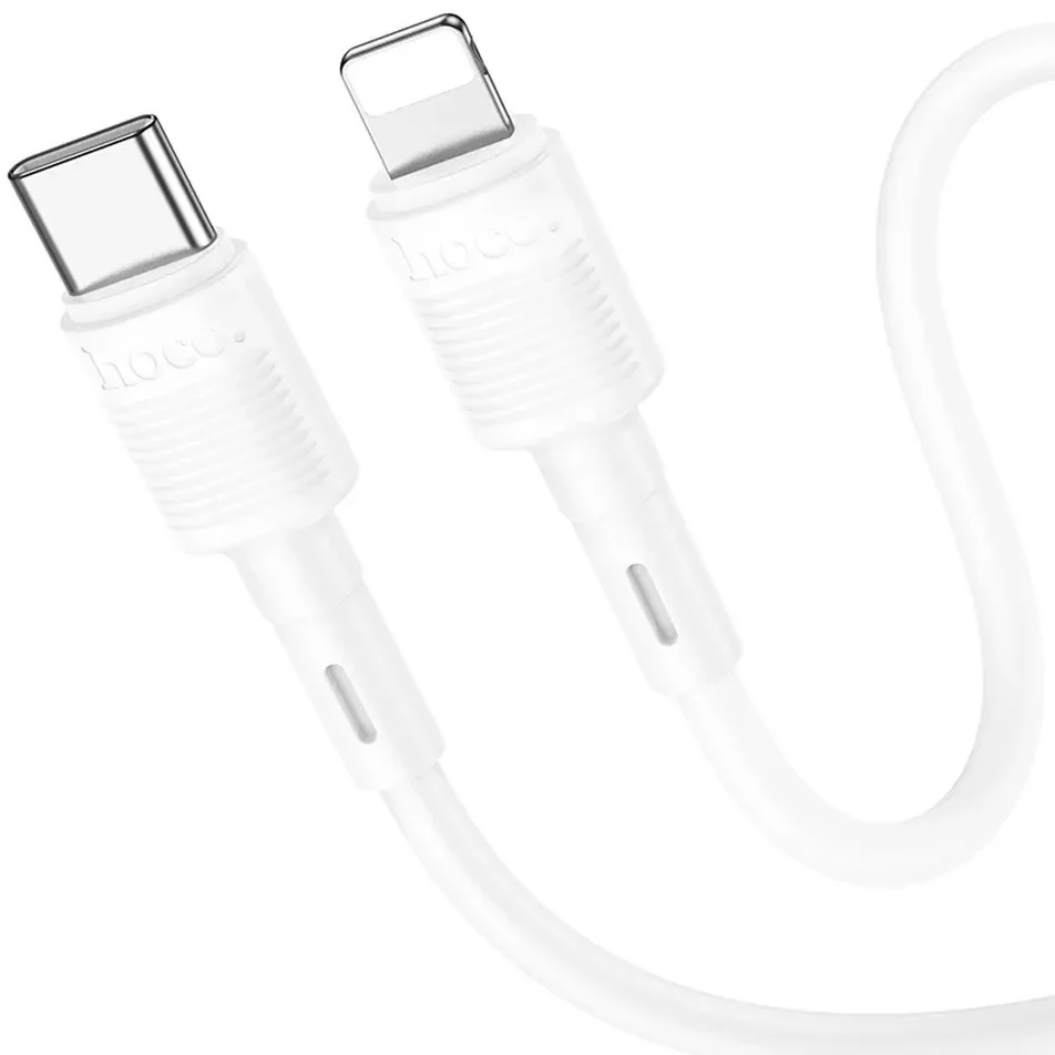 HOCO USB 2.0 Type C Lightning Töltő/adat Fehér 1m ---