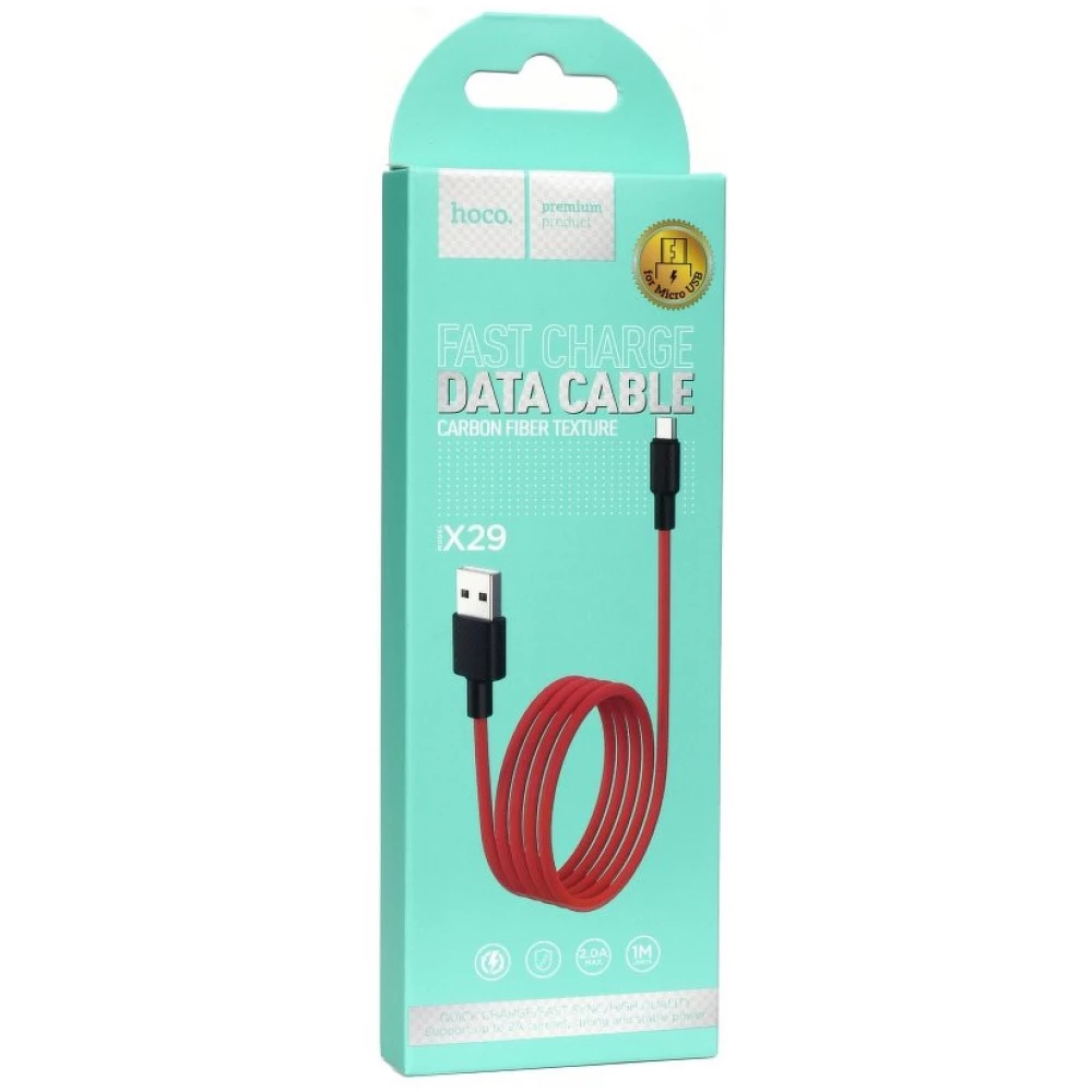 HOCO USB Micro USB Átalakító Piros 1m HC089759