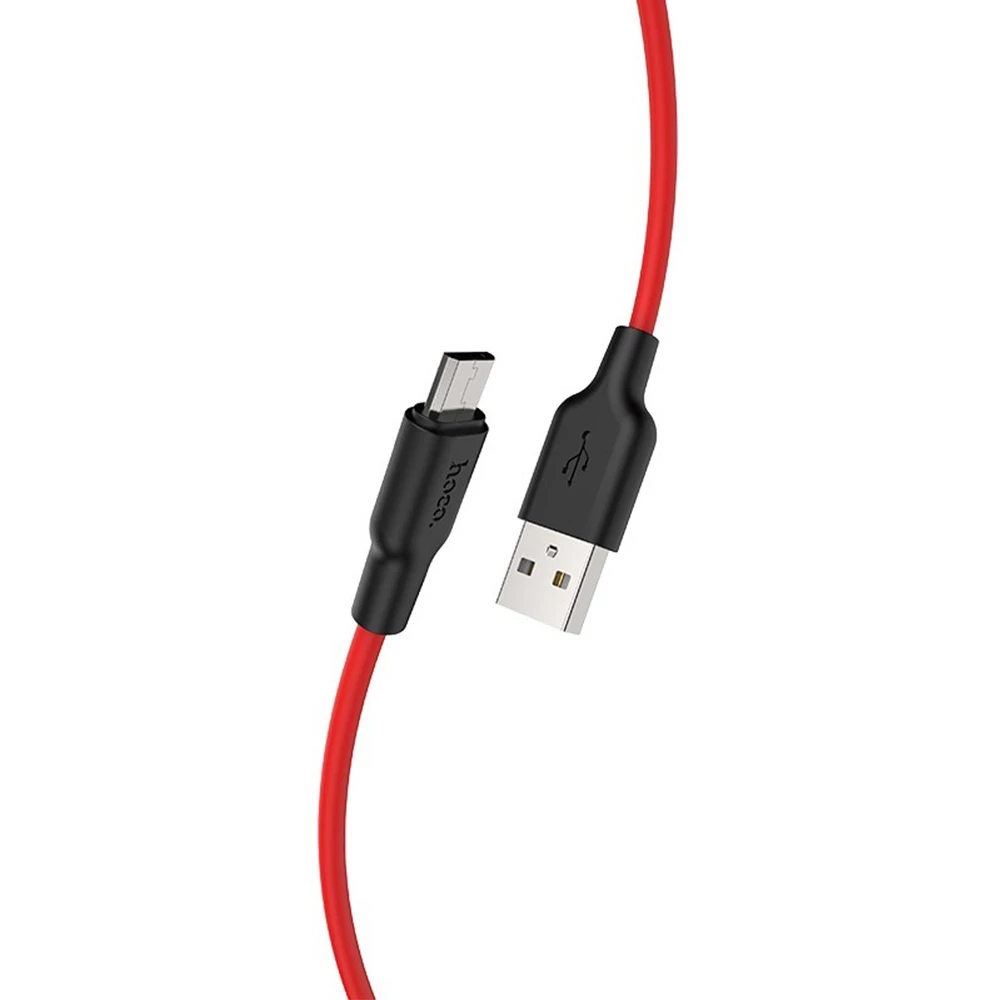 HOCO USB Micro USB Töltő/adat Piros 1m HC711878