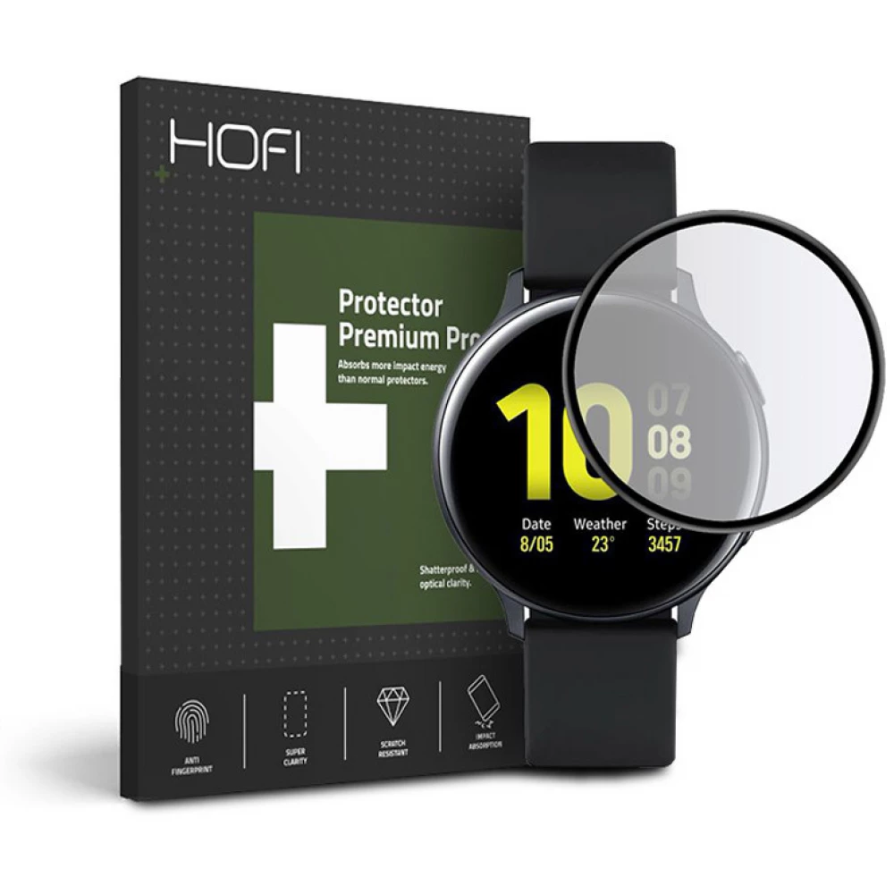 HOFI Hybrid Glass üveg kijelzővédő Huawei Watch Active 2 (44mm) fekete