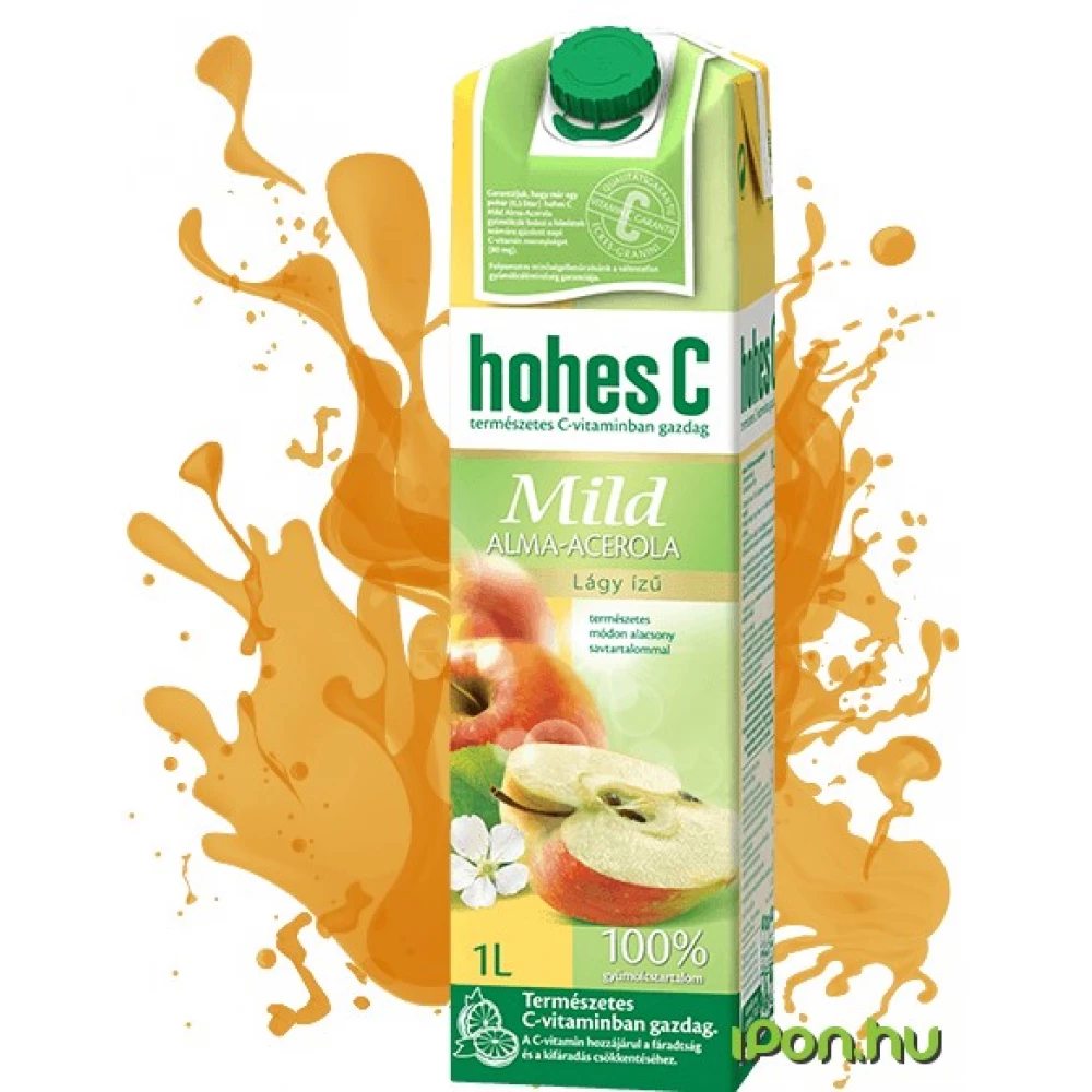 HOHES C Mild Juice Gyümölcslé 100% 1 l almaízű