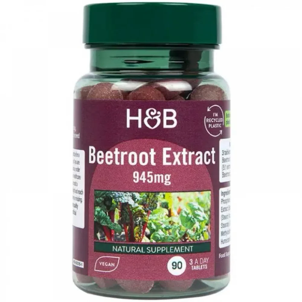 HOLLAND AND BARRETT H&B cékla tabletta 945mg 90 db