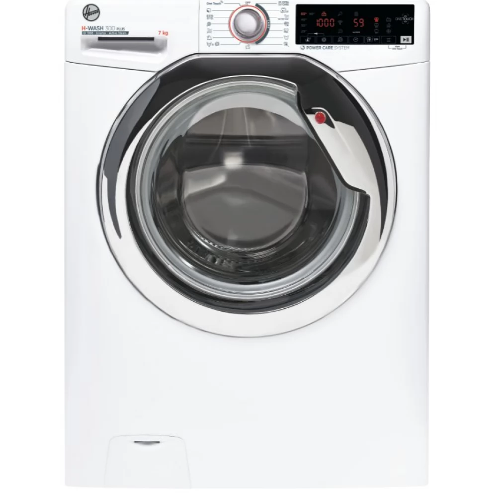 HOOVER H3WS437TAMCE/1-S Mosógép elöltöltős 7 kg A fehér