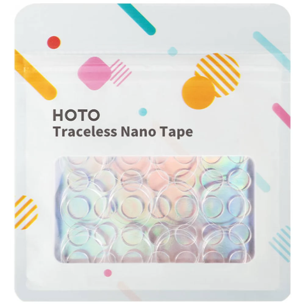 HOTO QWNMJD002 Circle Traceless Nano Tape Ragasztó kétoldalas 49+32db átlátszó