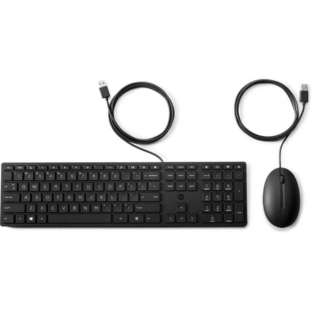 HP 320MK vezetékes billentyűzet + egér UK Angol fekete