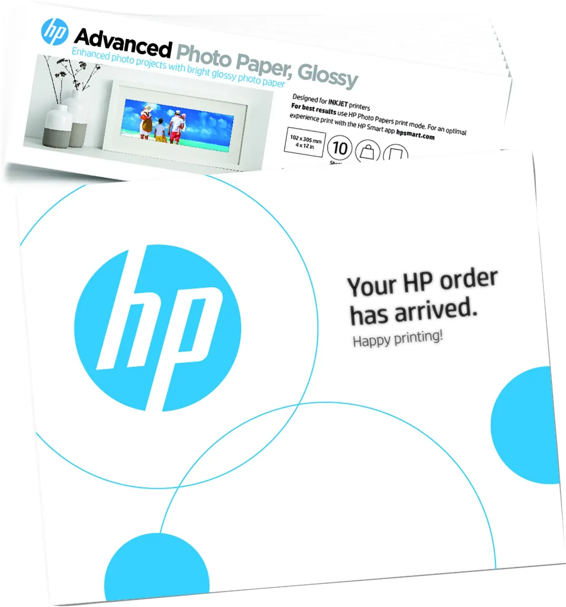 HP 49V51A Advanced fényes fotópapír 10.2 x 30.5 cm (10 lap)