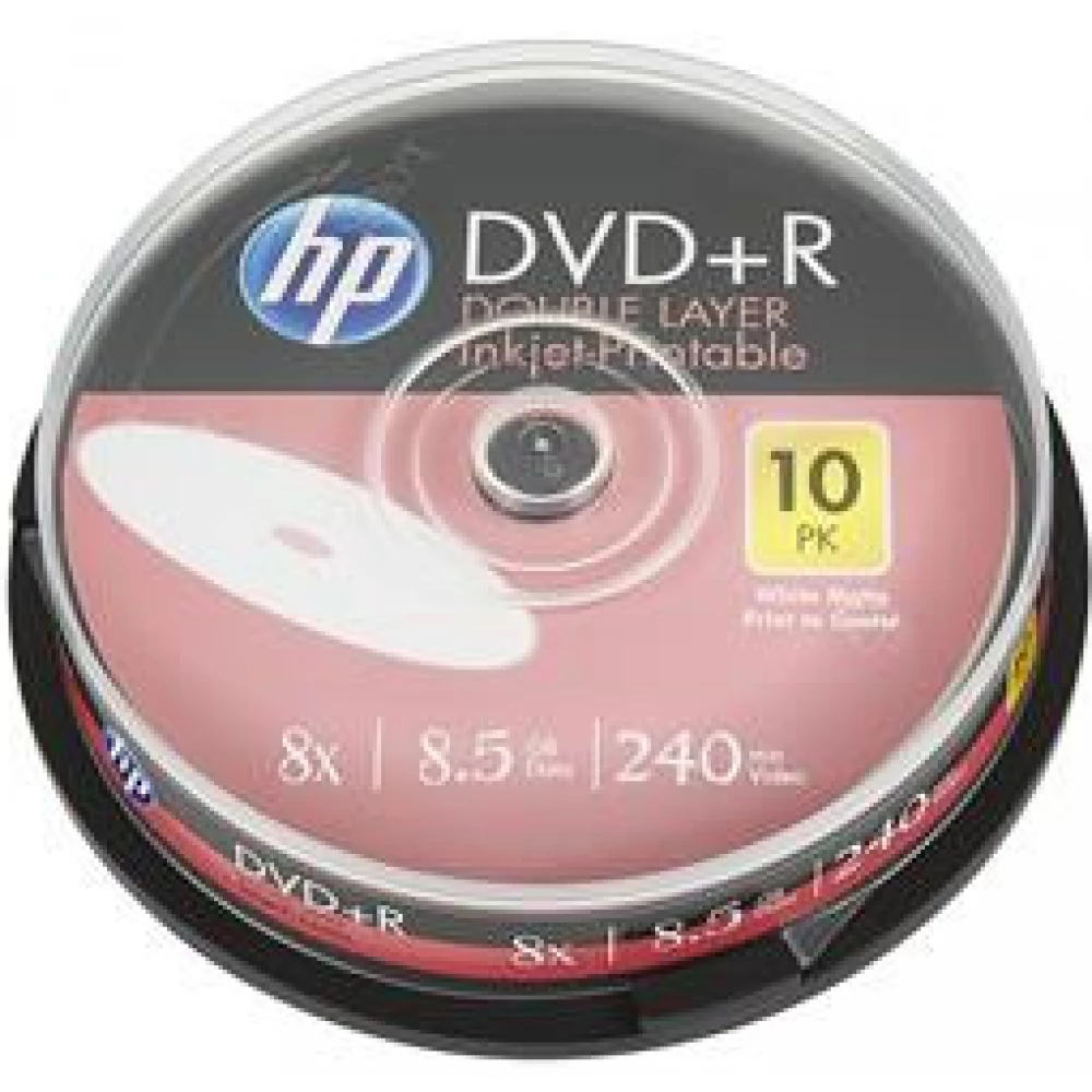 HP DVD+R DL 8x hengeres nyomtatható 10db