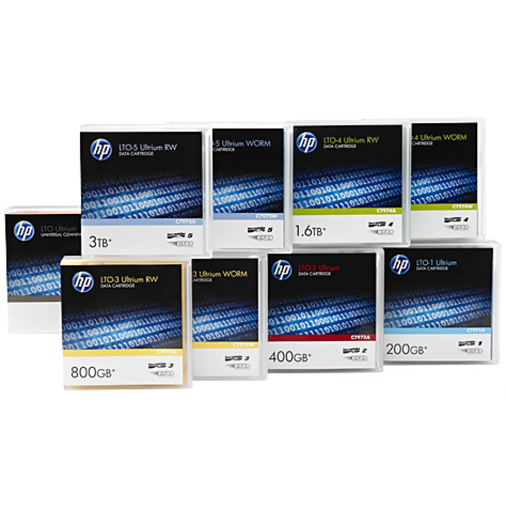 HP LTO-7 Ultrium Non Custom Labeled Data Cartridge 20 Pack C7977AN